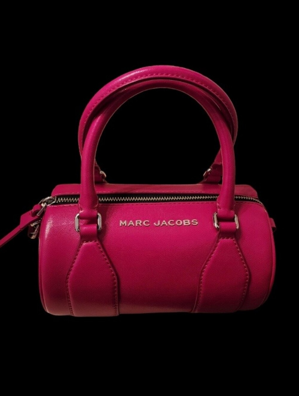 Marc Jacobs Fuchsia Mini Barrel Satchel Handbag